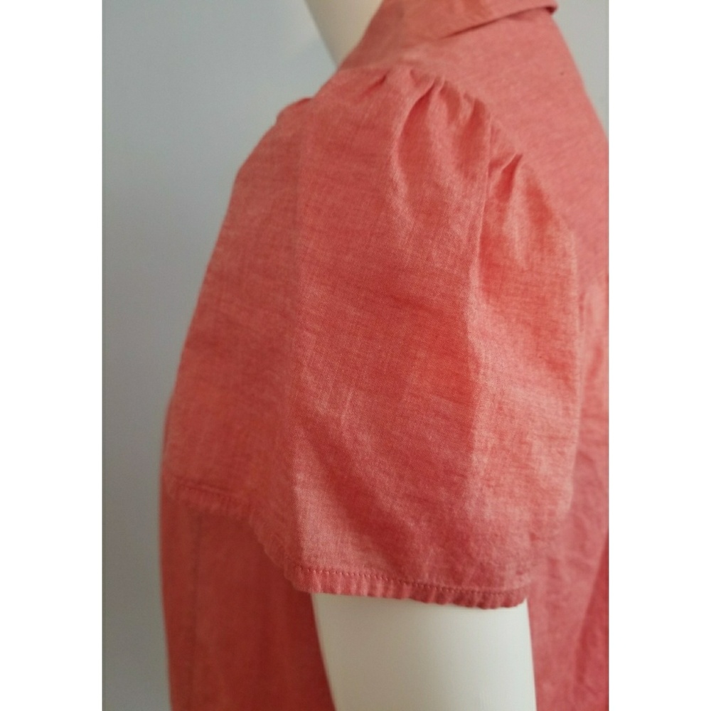 Marc Jacob Coral Button-Down Top Sz 6 - image 5